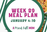 Week 89 Meal Plan: 7 Dinners, Snacks and Prep Tips
