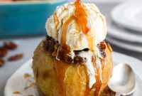 Baked Stuffed Apples Recipe with Cinnamon Honey Sauce