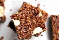 No Bake Peppermint Chocolate Rice Krispie Treats