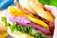 Grilled Teriyaki Chicken and Pineapple Burger Recipe