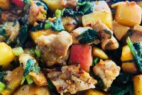 Blackstone Griddle Chicken with Cranberries and Apples