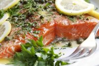 Slow Roasted Salmon with Lemon and Herbs