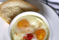 Caprese Baked Eggs with Tomatoes, Mozzarella and Basil