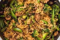 Teriyaki Noodles Recipe with Chicken and Vegetables