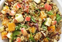 Autumn Quinoa Salad with Roasted Butternut and Cranberries