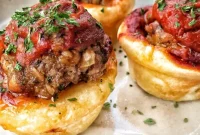 Baked Mini Meatball Cups Recipe for Party Appetizers