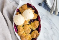 Blueberry Cobbler Recipe with Buttery Crust