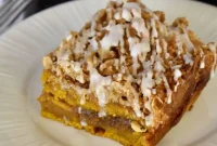 Pumpkin Streusel Coffee Cake Recipe with Cinnamon Crumble