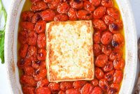 Creamy Baked Feta Pasta Recipe with Cherry Tomatoes