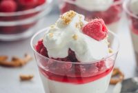 No-Bake Raspberry Pretzel Cups Recipe