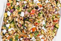 Mediterranean Farro Salad with Feta and Lemon Vinaigrette