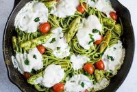 30 Minute Creamy Chicken Pesto Pasta