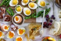 Easter Brunch Board with Calabrian Chili Bloody Marys