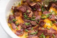 Creamy Instant Pot Loaded Cauliflower Mash with Bacon and Cheese