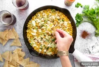 Creamy Mexican Street Corn Dip with Jalapeno and Feta