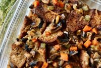 Gluten-Free Mushroom and Caramelized Onion Stuffing (Vegetarian)