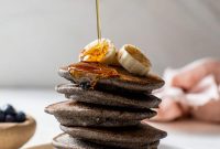 Fluffy Buckwheat Pancakes Recipe with Maple Syrup