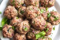 Greek Meatballs: Whole30, Paleo, Keto and Gluten-Free
