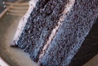 Dark Chocolate Cake with Whipped Cream Frosting Recipe