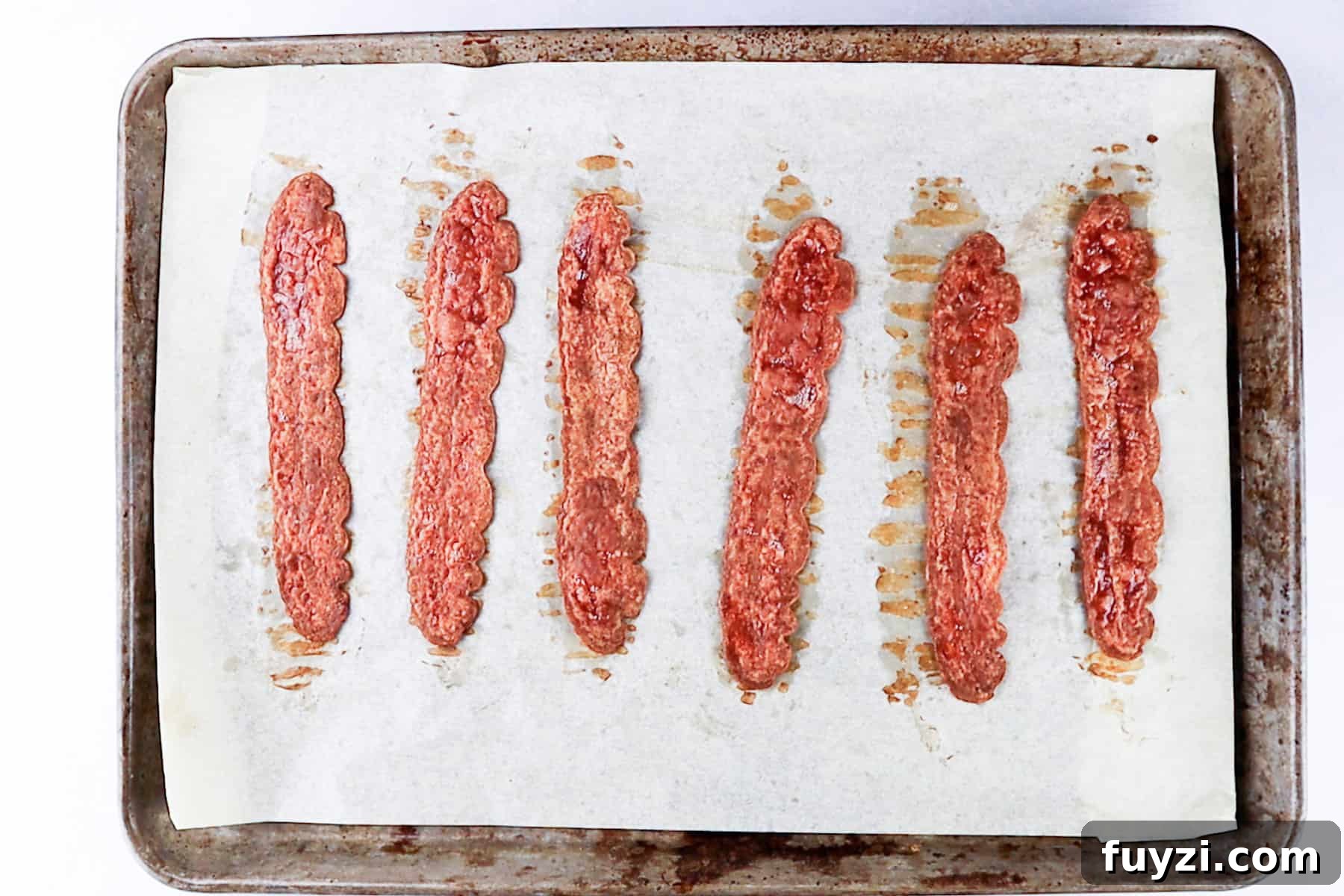 Crispy Oven-Baked Turkey Bacon 5 Butterball Turkey Bacon after baking