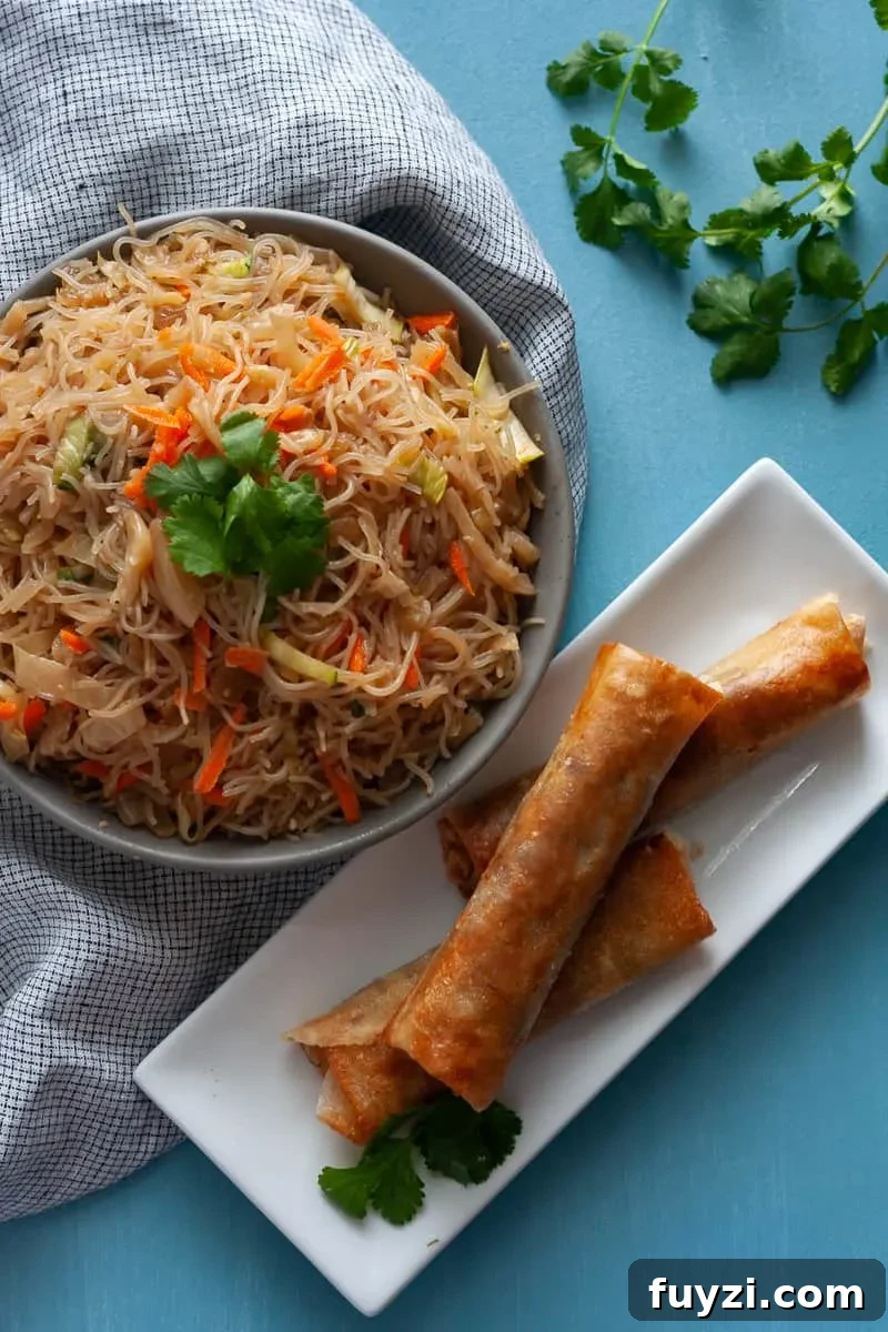 Filipino Turkey Lumpia and Vegetable Pancit Recipes 5 Think global flavors for your leftover Thanksgiving turkey! No one complains about leftovers in this house when I make turkey lumpia. * Recipe on GoodieGodmother.com