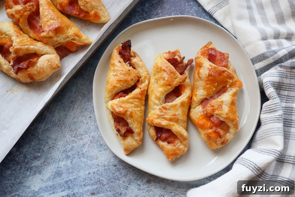 Close up of flaky pastry