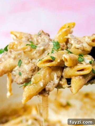 One Pot Philly Cheesesteak Pasta
