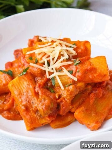 Creamy One Pot Rigatoni