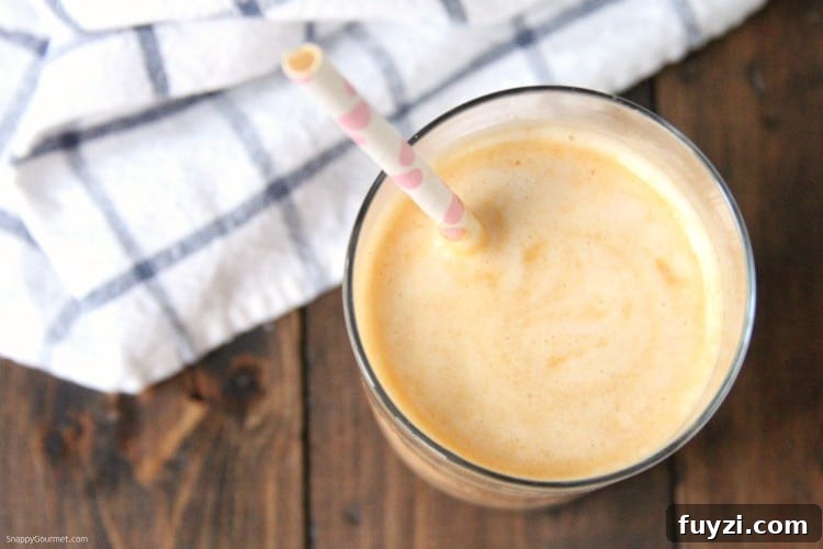 Pumpkin Smoothie in a glass