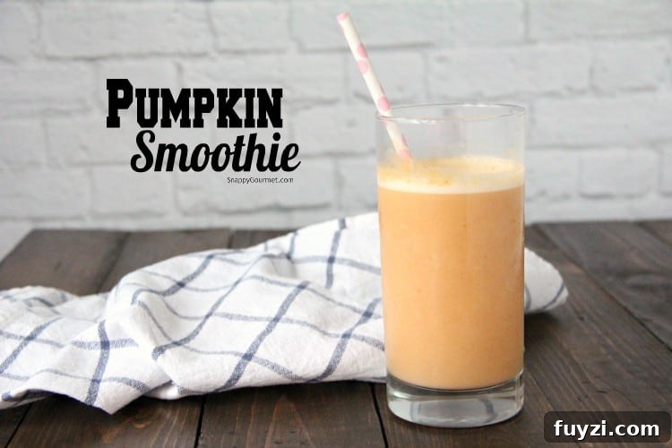 Pumpkin Smoothie in a glass