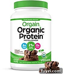 Protein powder and coconut flour jars