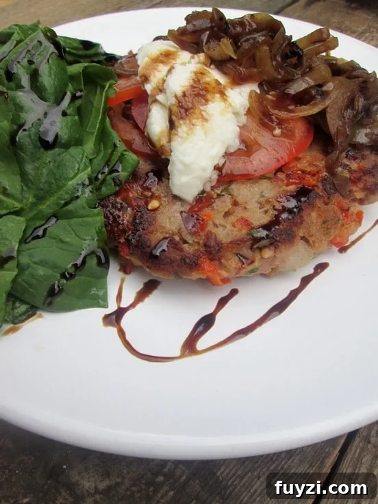 Gourmet Beef Burger: Restaurant-Style Recipe 2 CLOSE UP OF The fancy beef burger