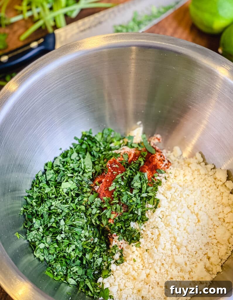 ingredients for Mexican street corn salad dressing