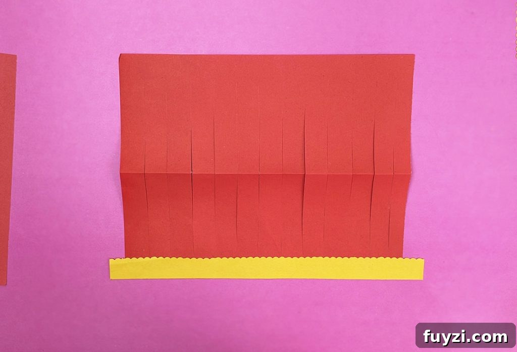 How to Make a Hanging Paper Lantern 13 Forming the lantern cylinder