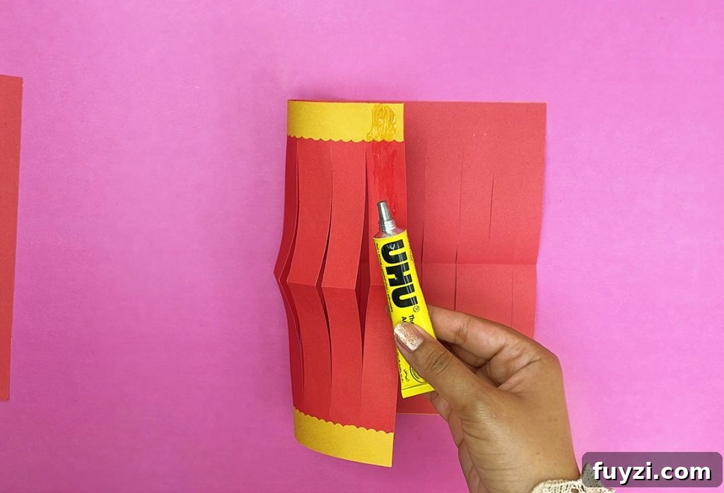How to Make a Hanging Paper Lantern 14 Completed lantern body