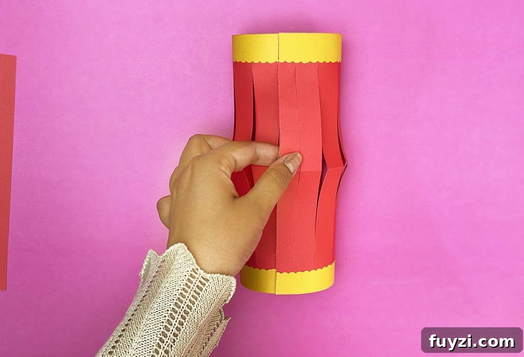 How to Make a Hanging Paper Lantern 16 Lantern with slits