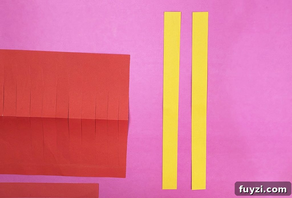 How to Make a Hanging Paper Lantern 9 Decorative trim on strips