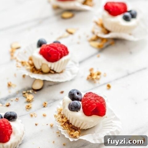 15 Nutritious Snacks to Kickstart Your New Year 14 Red, White, and Blue Berry Almond Frozen Yogurt Bites