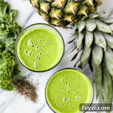 15 Nutritious Snacks to Kickstart Your New Year 16 Kale Pineapple Coconut Smoothie