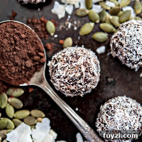 15 Nutritious Snacks to Kickstart Your New Year 6 Chocolate Coconut Macadamia Energy Balls