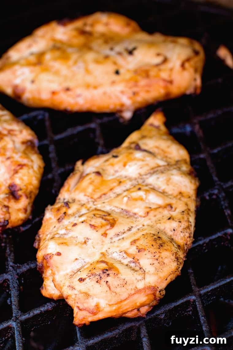 Teriyaki Chicken Breast on Grill