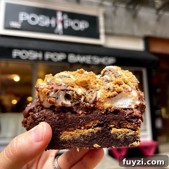 Posh Pop Bakeshop gluten-free brownie New York City