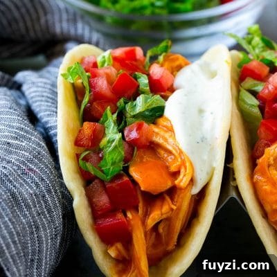 Buffalo chicken tacos small image