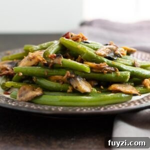 Bacon Mushroom Green Beans