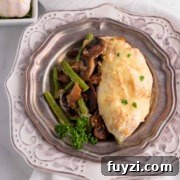 keto cheesy chicken mushroom green bean bake