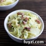 Keto Instant Pot Cabbage Pancetta in Cream Sauce