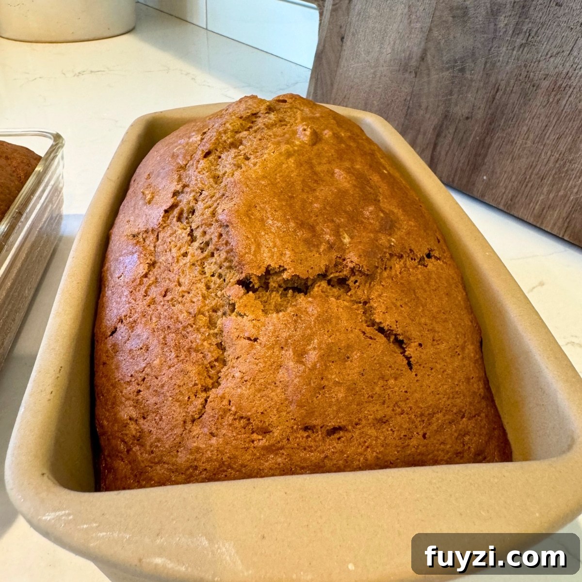 How to Make Moist Sourdough Pumpkin Bread 6 sourdough pumpkin bread baked and done in the loaf pan