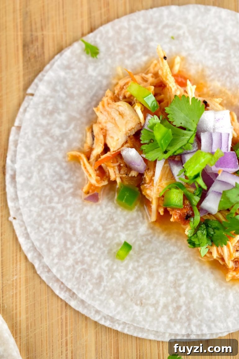 Jicama Tortilla Chicken Tacos