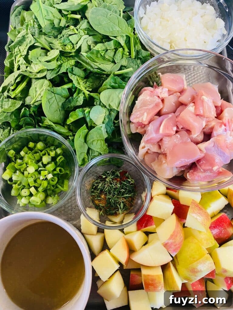 prepped ingredients for the griddle on a tray