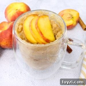 peach mug cake recipe dinners done quick featured image